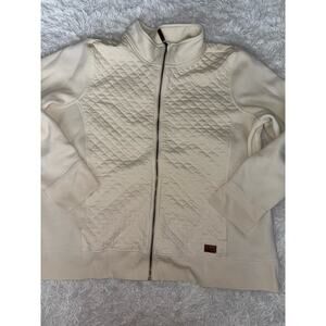 L.L. Bean Women’s 3X Ivory 1/4 Zip Pullover. Soft, Comf. Exc. Condition